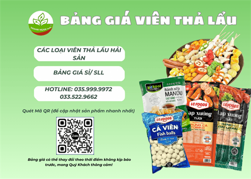 BẢNG GIÁ SỈ VIÊN THẢ LẨU MỚI NHẤT 2026