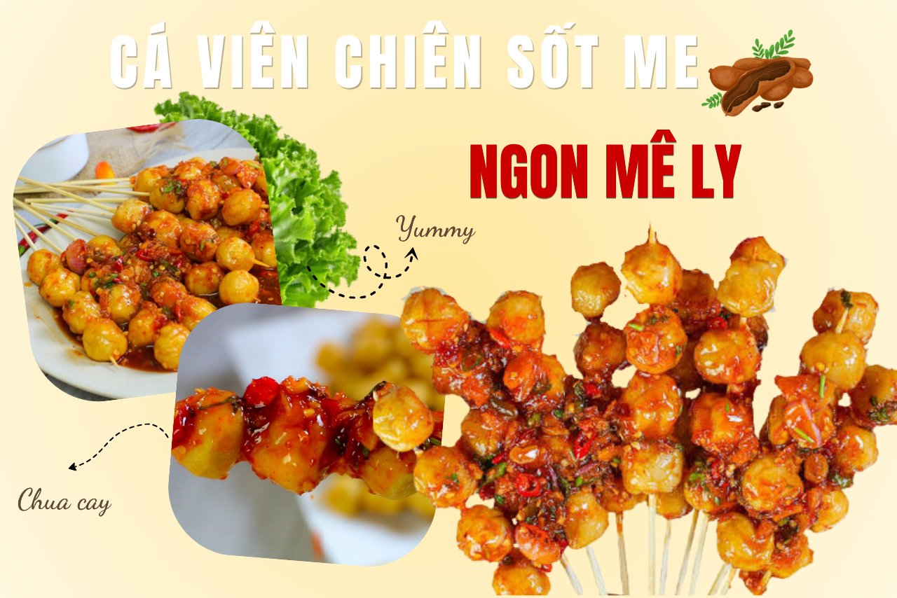 CÁ VIÊN CHIÊN SỐT ME CHUA NGỌT, làm tại nhà ngon mê ly