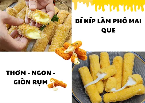 Cách làm phô mai que thơm ngon giòn rụm