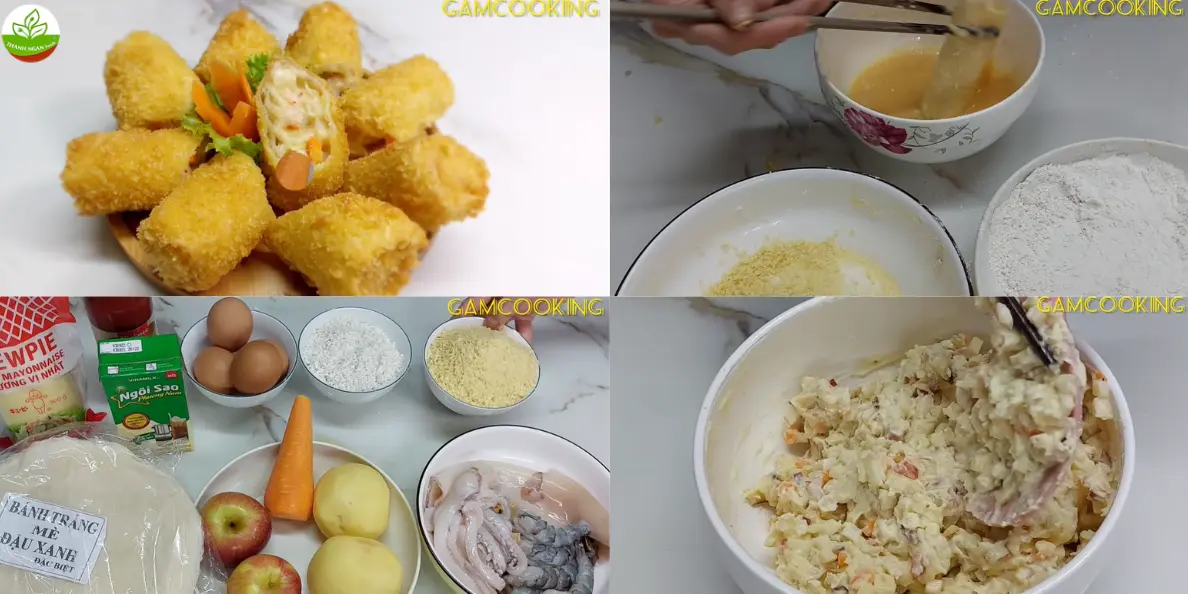 Hướng dẫn cách làm chả giò hải sản sốt mayonnaise ngon, đơn giản tại nhà