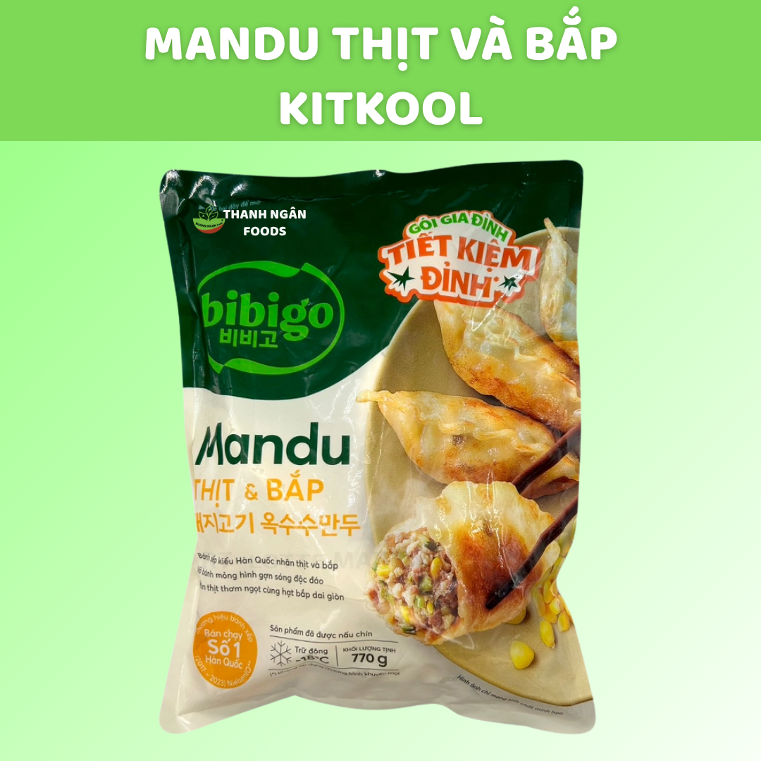 Mandu Thịt và Bắp Kitkool