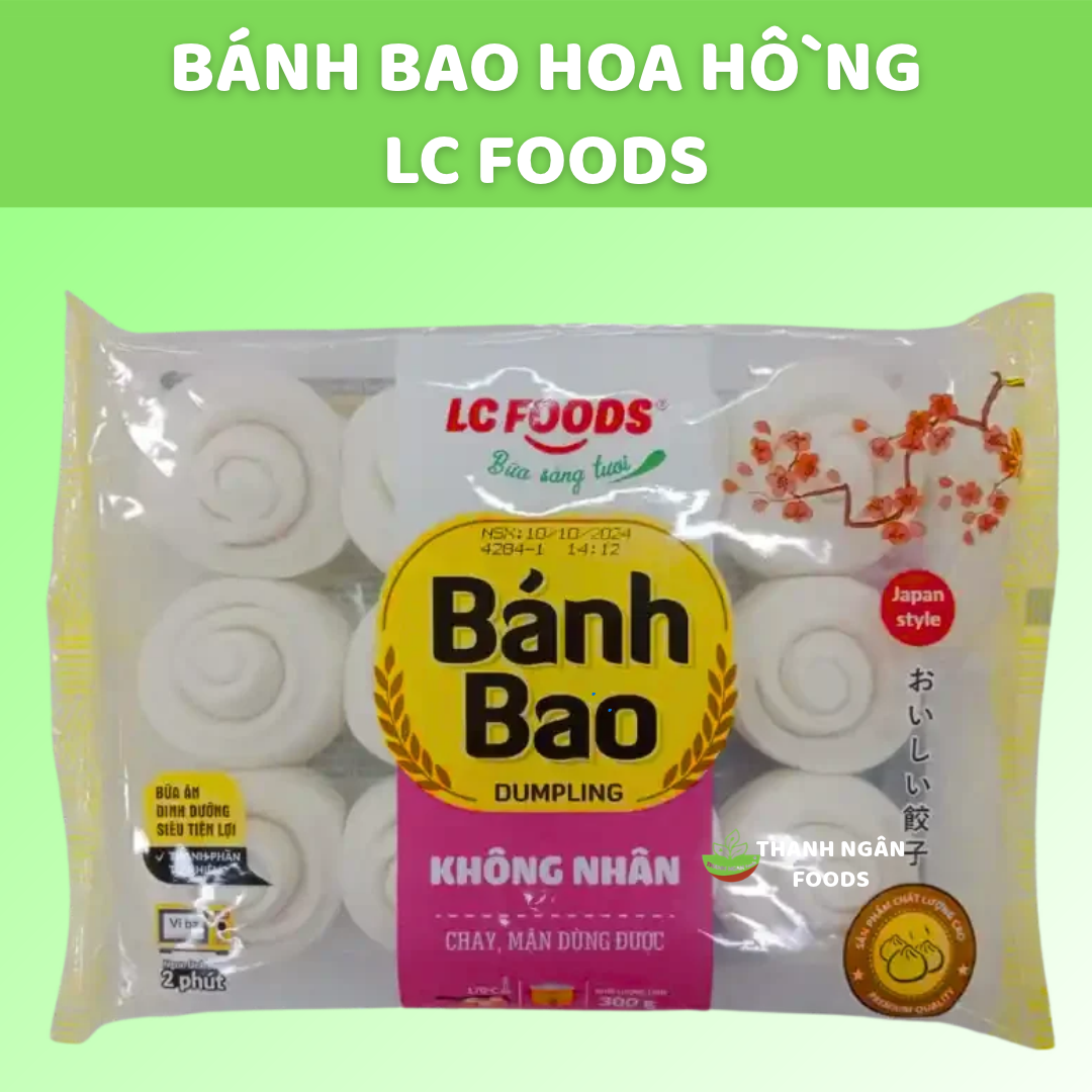 Bánh bao không nhân gói LC (Hoa hồng)