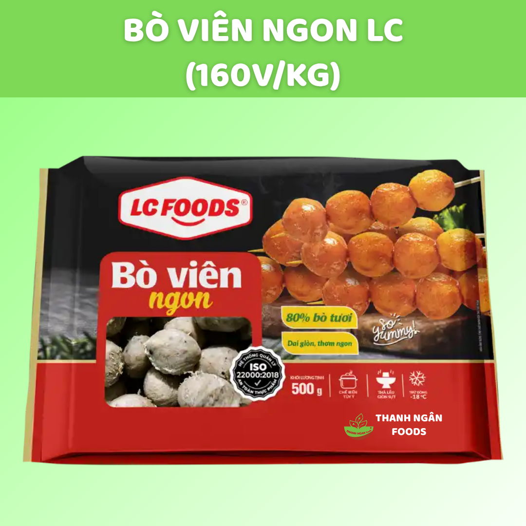 Bò viên ngon LC (160v/kg)