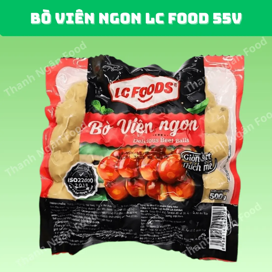 Bò viên ngon LC Food loại 55 viên