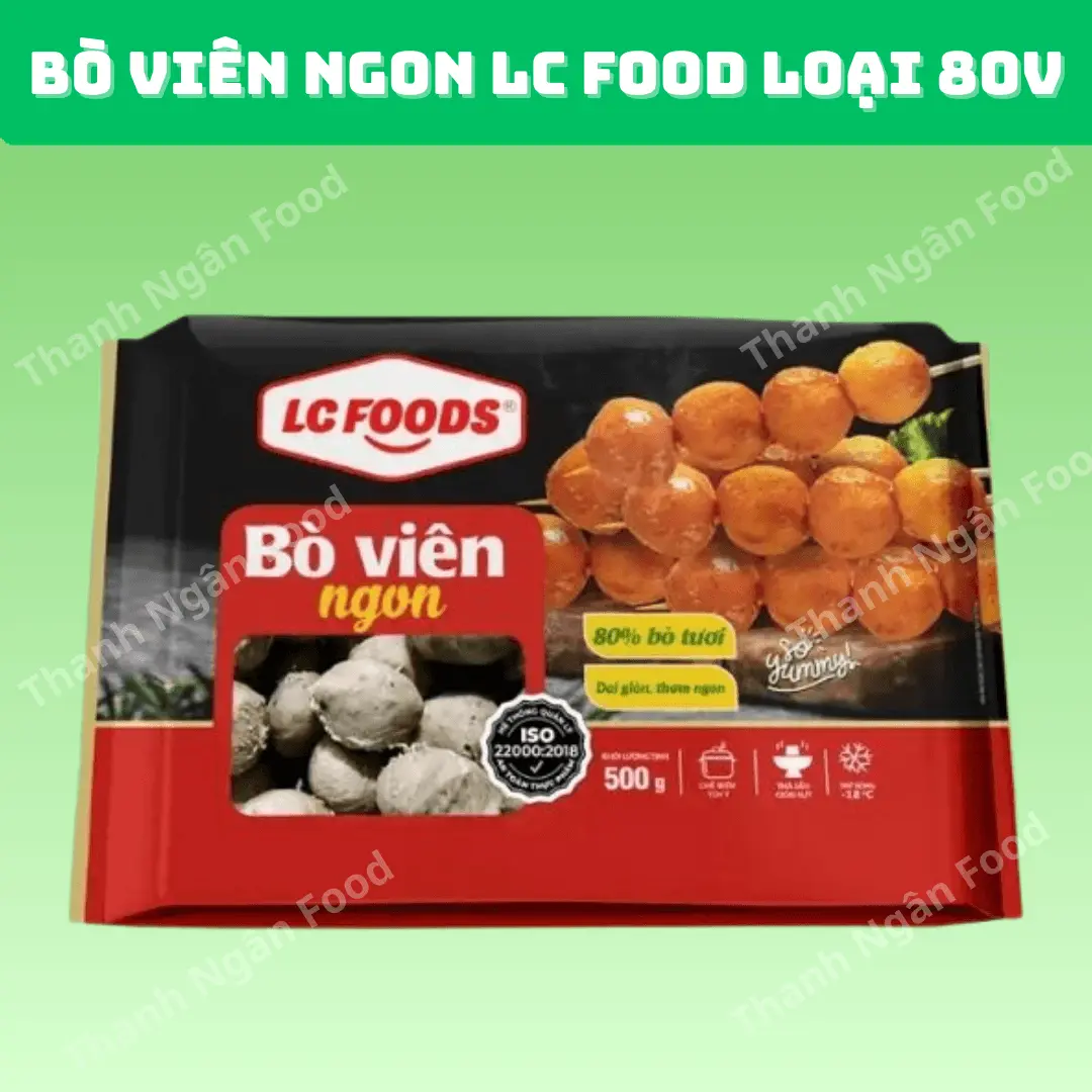 Bò viên ngon LC Food loại 80 viên