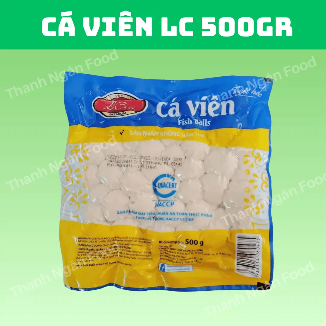 Cá viên LC 500gr /80 viên