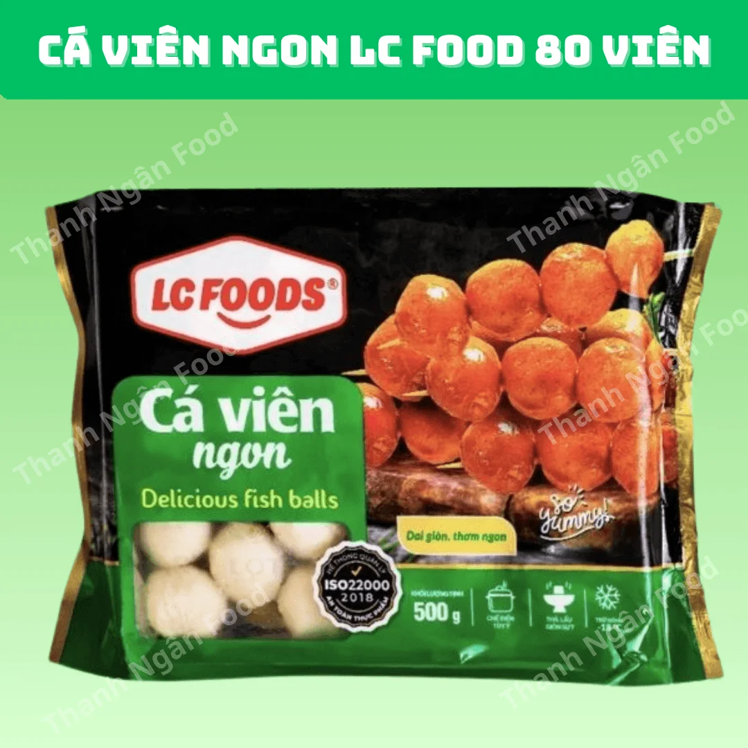 Cá viên ngon LC Food loại 80 viên