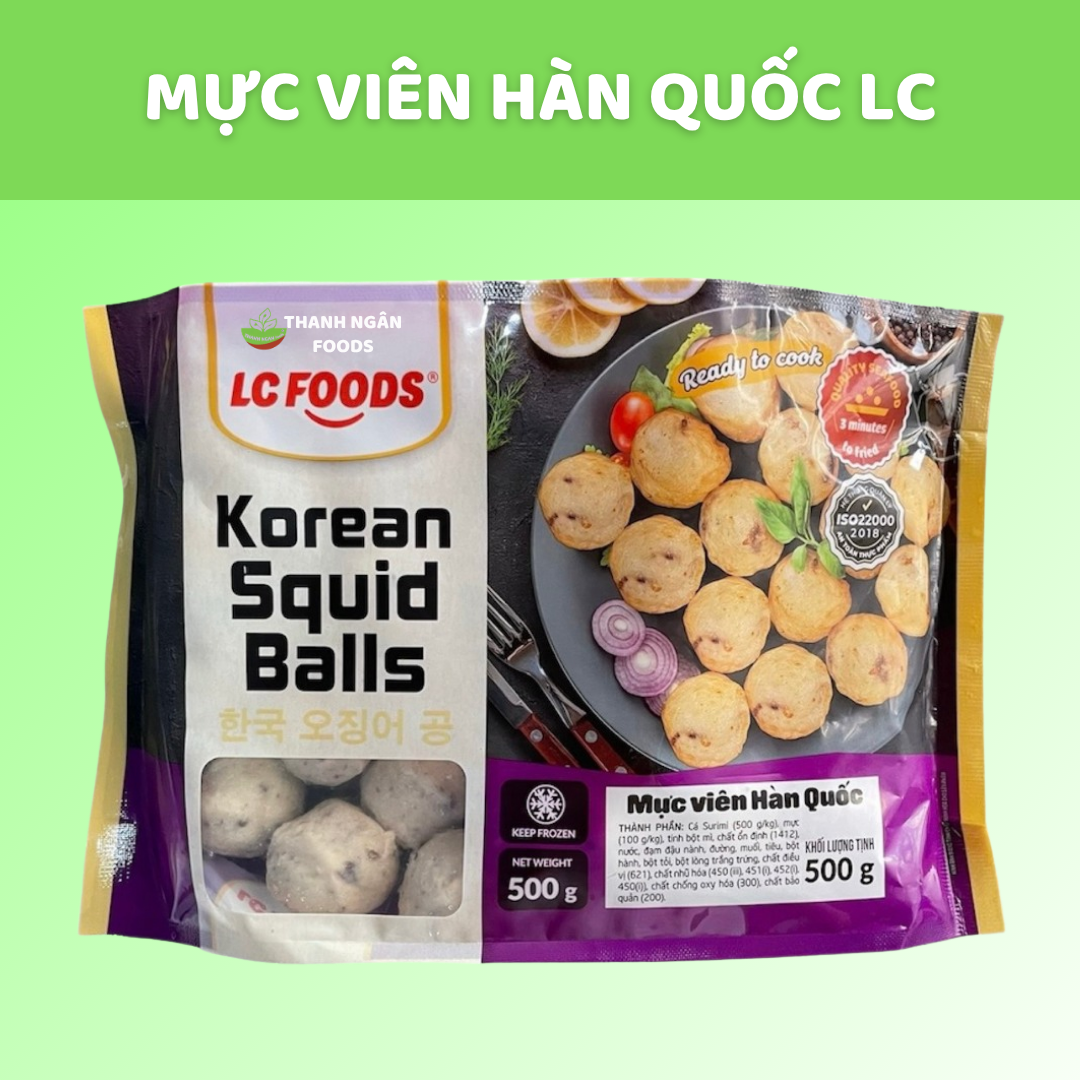 Mực viên Hàn Quốc LC Foods