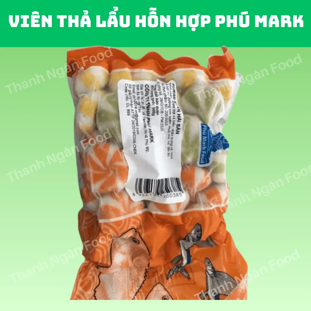 Viên thả lẩu hỗn hợp Phú Mark