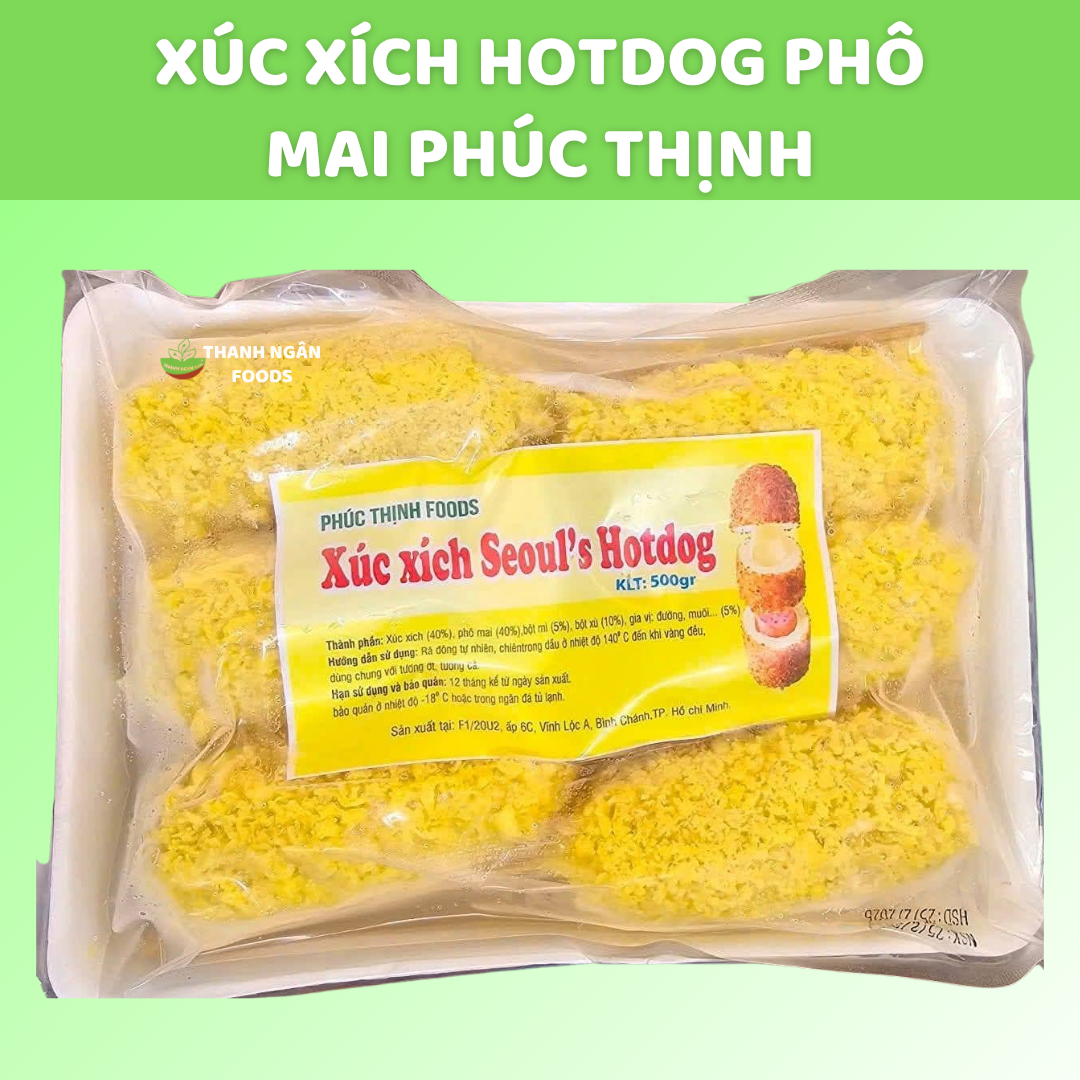 Xúc xích hotdog phô mai Phúc Thịnh