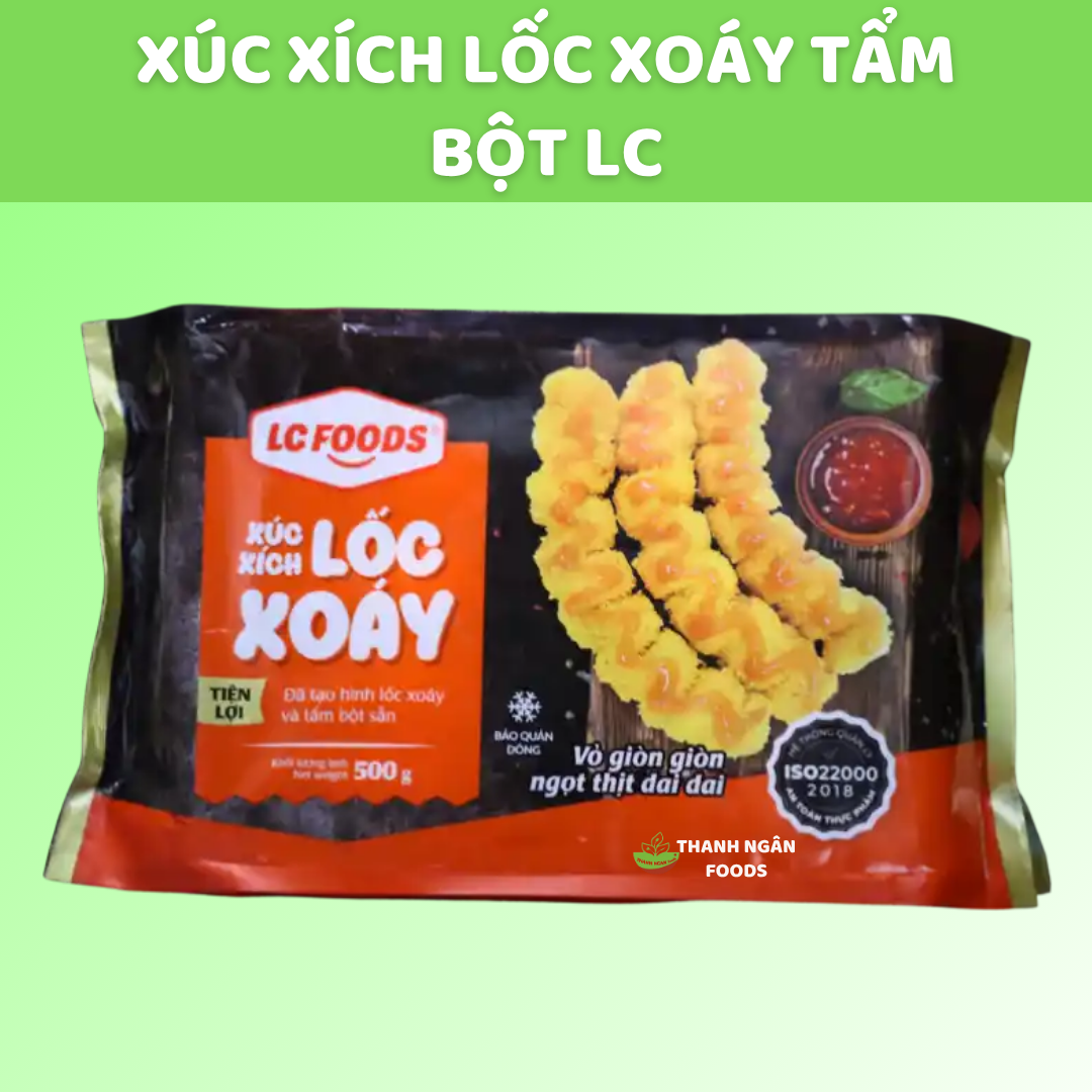 Xúc xích lốc xoáy tẩm bột LC