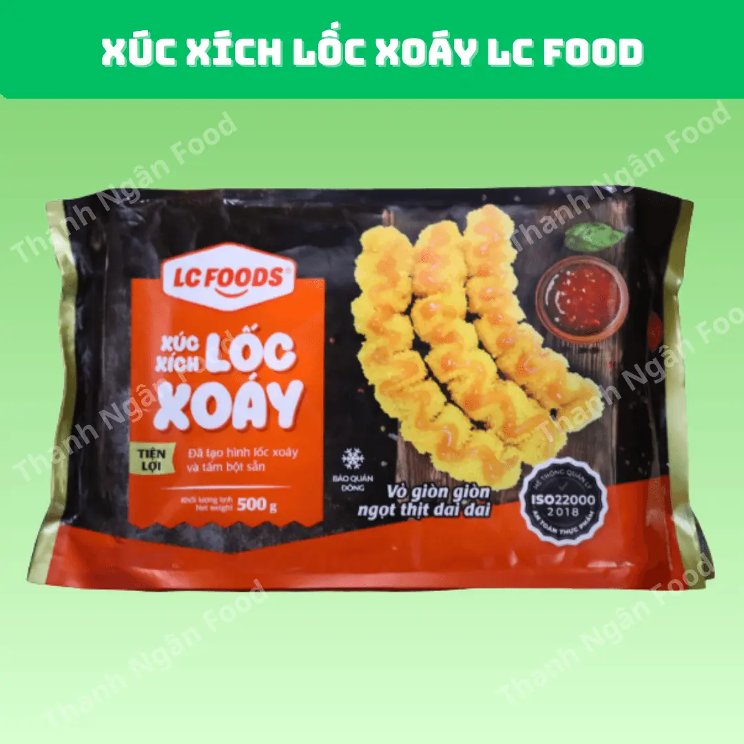 Xúc xích lốc xoáy tẩm bột LC