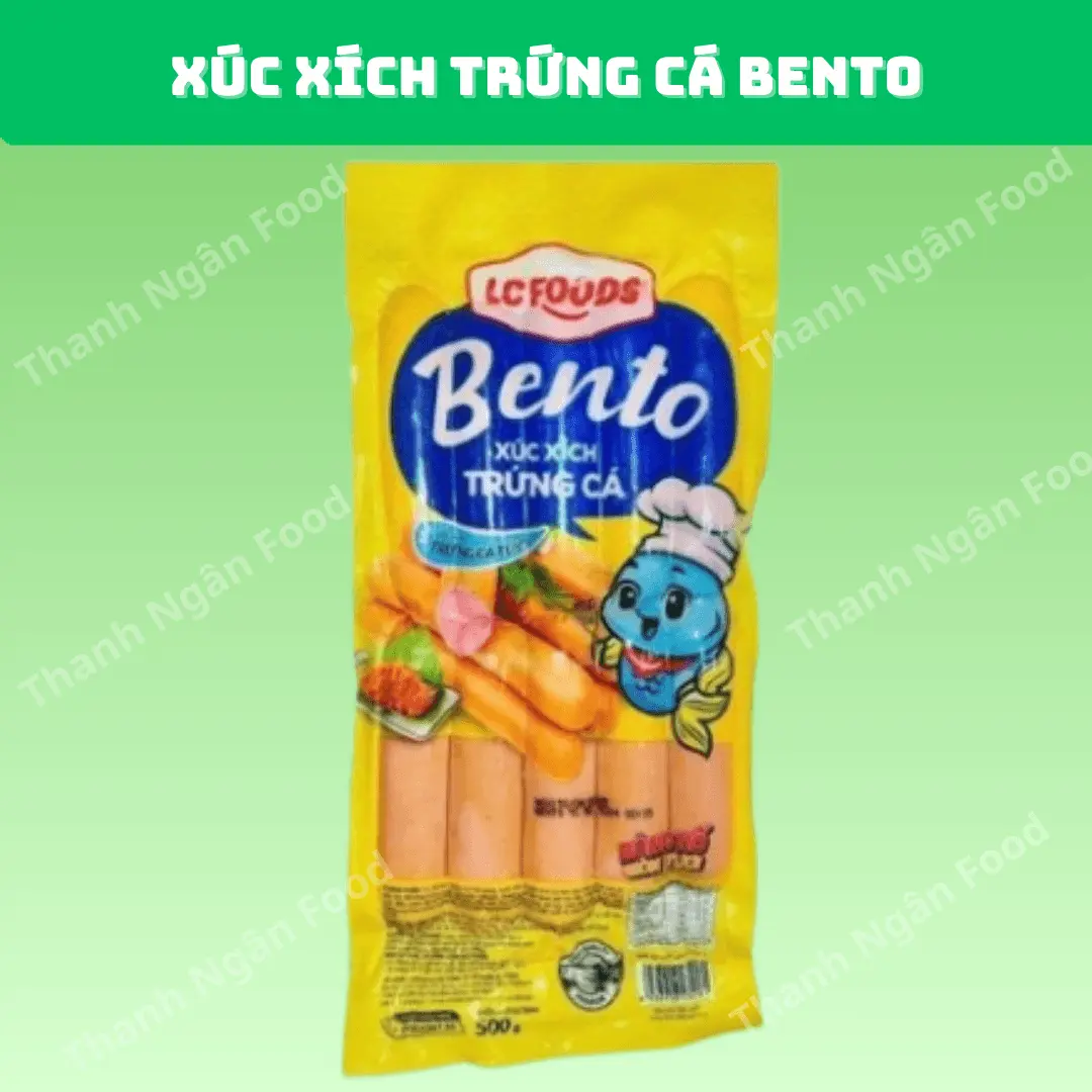 Xúc xích trứng cá Bento