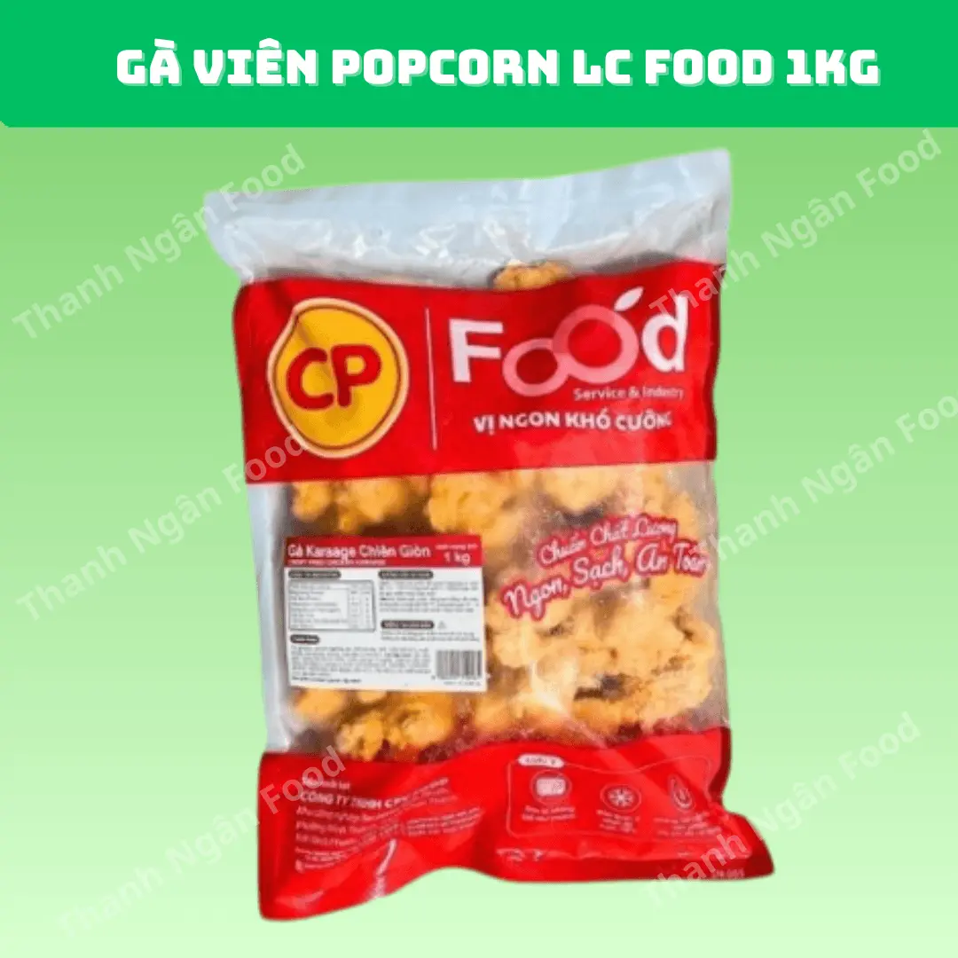 Gà viên popcorn CP 1kg/gói