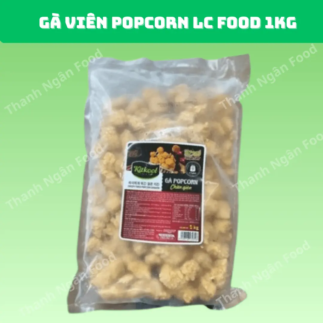 Gà viên popcorn LC 1kg/gói