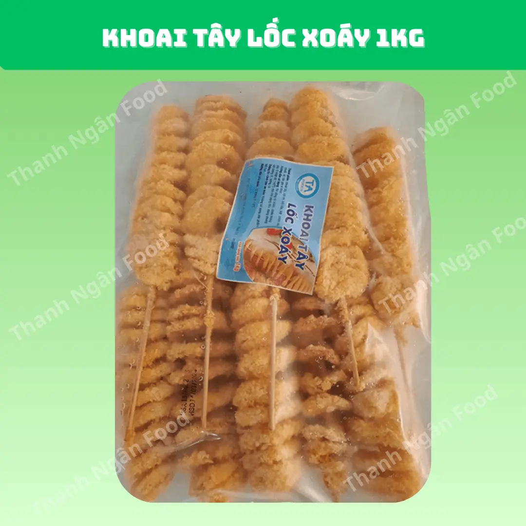 Khoai tây lốc xoáy 1kg/gói 
