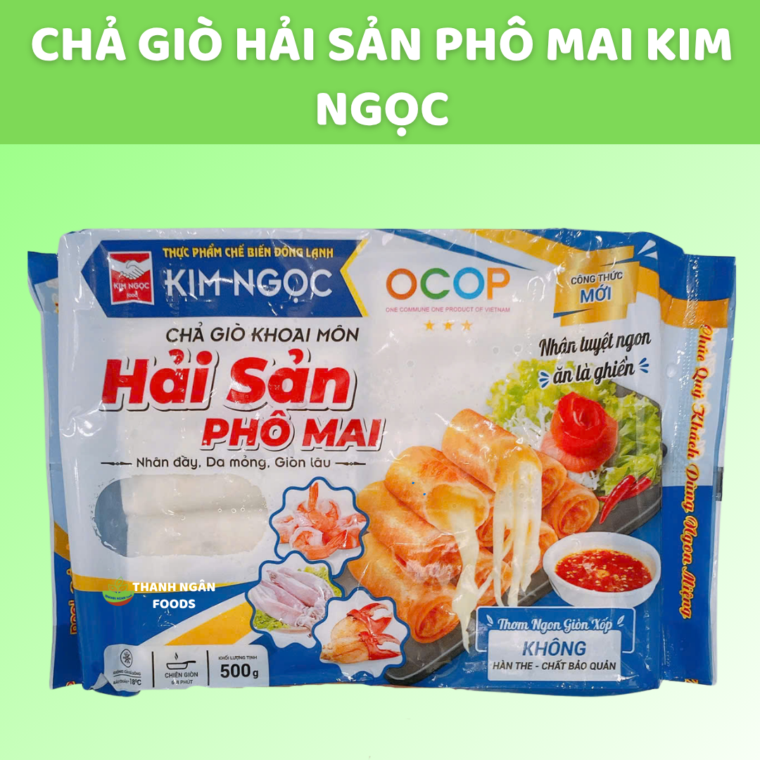 Chả giò hải sản phô mai Kim Ngọc