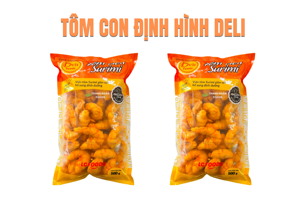 Tôm con định hình Deli